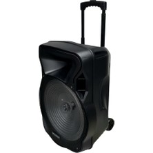 Electromaster 38CM Portatif Taşınabilir Mikrofonlu Amfili Seyyar Ses Sistemi+ Karaoke