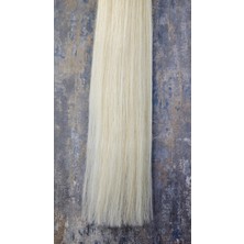 Halit Can HairKing ,55 Cm Dip Üç Bir Yüzde Yüz Gerçek Insan Saçı 200 Adet 120gr. (Platin) Mikro Kaynak