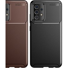 ZORE Galaxy A52 Kılıf Zore Negro Silikon Kapak-Kahverengi