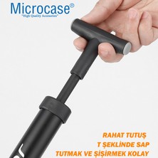 Microcase Çok Amaçlı Manuel 4 Başlıklı Top Tekerlek Şişme Yatak El Pompası AL4522