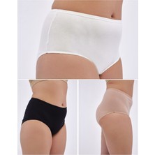 ALYA UNDERWEAR Kadın Büyük Beden Külot Battal Full Brief (8xl, 9xl, 10xl) 5 Farklı Renk 1 Pakette