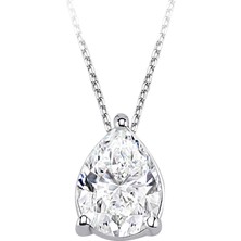 Sirius Pırlanta Beyaz Topaz Taşlı Gemma Kolye 0423P0059