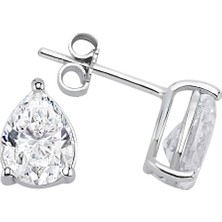 Sirius Pırlanta Beyaz Topaz Taşlı Gemma Küpe 0423E0066