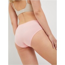 ALYA UNDERWEAR Kadın Pamuklu Renkli Bato / Hipster Slip Külot- Lacivert, Yeşil, Pembe, Pudra, Mavi -5'li Paket