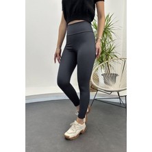 CMZ Collection Kadın Spor ve Günlük Parlak Yüksek Bel Tayt