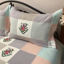 Oya Home Patchwork Kaneviçeli Yatak Örtüsü-3 Parça