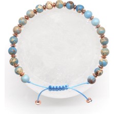 Alibaba Doğaltaş Varisit Doğal Taş Makrome Örme Bileklik Küre Kesim