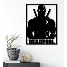 Lerad-Lazer Art Deadpool Duvar Dekoru . Ahşap Lazer Kesim Duvar Tablo . Hediye Olarak Mükemmeldir