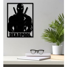 Lerad-Lazer Art Deadpool Duvar Dekoru . Ahşap Lazer Kesim Duvar Tablo . Hediye Olarak Mükemmeldir