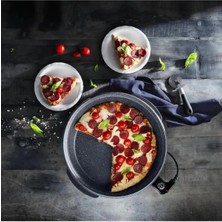 Asel Granit Elektrikli Pizzamatik Pizza Makinesi-Tencere Mavi