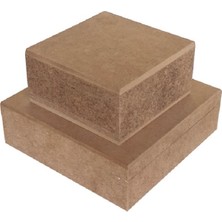 Altınyapı Hobi Market Düz Ikili Kare Kutular Mdf Boyasız