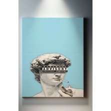 Suala Pop Art Modern Davut Heykeli Tablosu-2159
