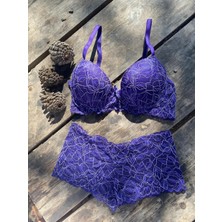 SMG Design Mor Destekli Sütyen Takımı