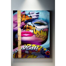 Suala Pop Art Temalı Kadın Portre Tablo-1165