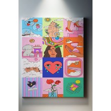 Suala Pop Art Temalı, Dekoratif Tablo-822
