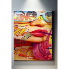 Suala Kadın Portre Temalı Pop Art Tablo-1199