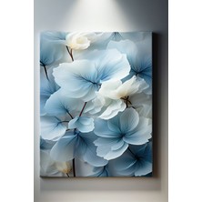 Suala Çiçek Temalı, Mavi Yapraklar Tablo-505