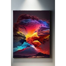 Suala Modern Temalı, Renk Yanardağı Tablo-636
