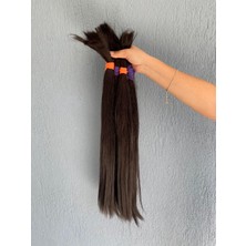 Hasyılmaz Sentetik - Gerçek Karşım Insan Saçı 60CM 4 Bağ 390 Gram