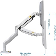 Ergoflex North Bayou Amortisörlü 22"-40 " Profosyonel & Oyuncu 2-12 kg Monitör Standı