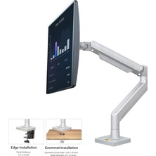 Ergoflex North Bayou Amortisörlü 22"-40 " Profosyonel & Oyuncu 2-12 kg Monitör Standı