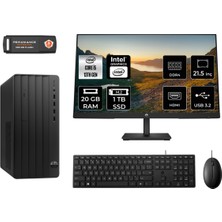 Hp Pro Tower 290 G9 Intel Core I5 13500 20GB 1tb SSD 21.5" Fhd Monitör 8T2W9ES Fdos Masaüstü Bilgisayar & Per4 USB Bellek 8T2W9ESMNT318