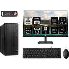 Hp Pro Tower 290 G9 Intel Core I3 12100 20GB 2tb SSD 21.5" Fhd Monitör 6D3A1EA W11P Masaüstü Bilgisayar & Per4 USB Bellek 6D3A1EAMNT419