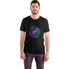 Texclusive Astronot Tshirt Siyah Unisex Tişört
