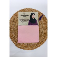 Kız Çocuk Pratik Başörtü Pamuklu Meryem Model Yavruağzı