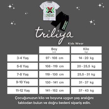 Triliya Triliya-Kaliteli Premium Lüks Çocuk Tişört ve Kapri Takımı – 3-12 Yaş Arası