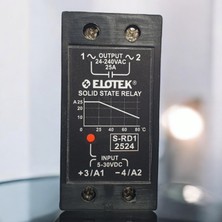 Elotek Ray Tipi Soğutuculu Monofaze Solid State Röle (Ssr) 25A