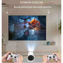 LeaserTech Oyun Konsollu Projektör 2 In 1 Game Projektor Yeni Nesil