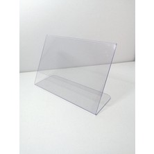 Şeffaf Etiket 10 Adet Pvc Etiketlik Isimlik Broşürlük Menülük Şeffaf Föylük Ürün Etiketliği Ürün Tanıtım Standı 10 x 7 5 cm A7 Boyutu