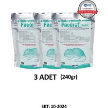 Bavet Pelet Fare Yemi Sıçan Yemi - Zehiri 80GR x 3 Paket (240GR) Bavet Facorat