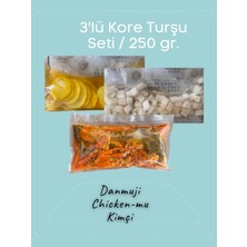 Kbap Food Kore Turşu Seti Kimçi - Danmuji - Chicken Mu 3x250 gr