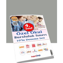 Hepsi Kitap 4. Sınıf Özel Okul Bursluluk Sınavı Karma 10 Marka 10 Deneme 2023-2024