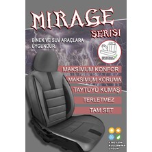 Jet Garaj Opel Corsa C Uyumlu Koltuk Kılıfı Mirage Serisi - Füme