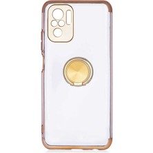 ZORE Xiaomi Redmi Note 10S Kılıf Gess Silikon-Gold