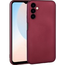 ZORE Galaxy A24 Kılıf Premier Silikon Kapak-Mürdüm