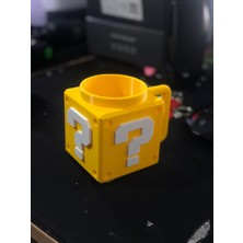 Work3d Super Mario Kutu Içecek Mug'ı 3D Baskı Figür