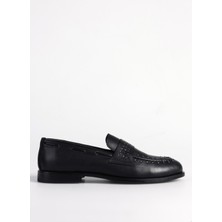 Fabrika Fabrika Deri Siyah Kadın Loafer D-Dorota