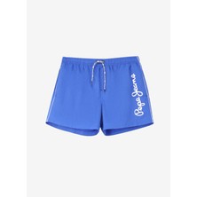 Pepe Jeans Mavi Erkek Şort Mayo PMB10393 551 Logo Swımshort