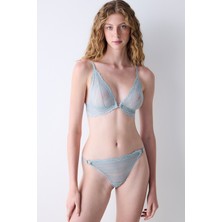 Penti Triangle Lace Dantel Gri Sütyen