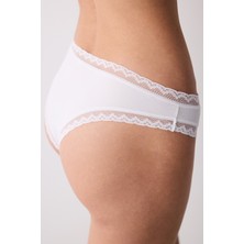 Penti Easy Micro Lace Dantel Beyaz Brazilian Külot