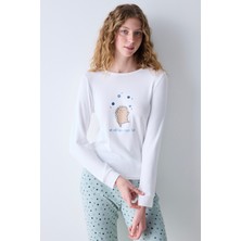 Fun Times Çok Renkli Termal Pantolon Pijama Takımı