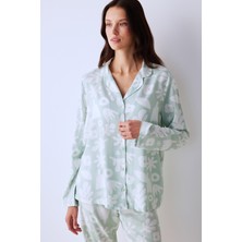 Penti Maria Açık Yeşil Gömlek Pantolon Pijama Takımı