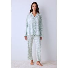 Penti Maria Açık Yeşil Gömlek Pantolon Pijama Takımı