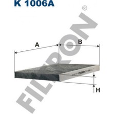 Filtron Polen Filtresi Karbonlu Audi A3 1.6-1.8 96-03, 1.8 T 96-03, 1.9 Tdi 96-01, Tt 1.8 T 98-06, 1.8 T Quattro 98-06, Seat Leon 1.6 99-06, 1.8 20V 99-06, 1.8 20V T 99-06, 1.8 T Cupra R 03-06, 12