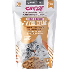 Catzo Yetişkin Kedi Pouch Tavuklu 85 gr