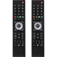 Guiwuu Akıllı Tv Için 2x TP7187R Uzaktan Kumanda Yedek Uzaktan Kumanda TP7187R Siyah (Yurt Dışından)